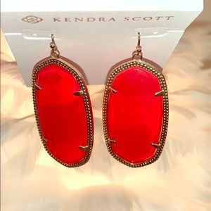 Kendra Scott Danielle earrings in RED!!